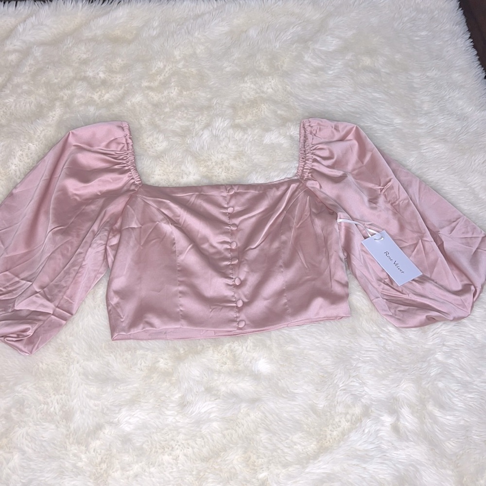 Pink Crop Blouse